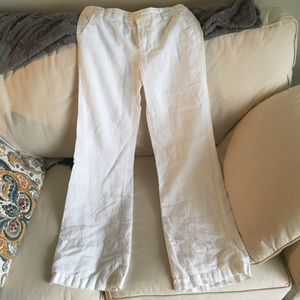 White Linen Gap pants